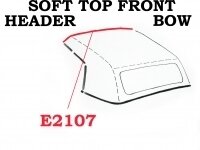 WEATHERSTRIP-SOFT TOP-FRONT HEADER BOW-USA-68-75 (#E2107) 4A2