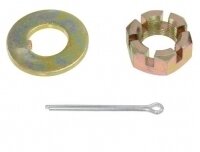 NUT AND WASHER-FRONT SPINDLE-WITH COTTER PIN-69-82 (#E19174) 2AA3 NUT AND WASHER-FRONT SPINDLE-WITH COTTER PIN-69-82 (#E19174) 2AA3
