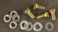 BOLT-LOCK WASHER-FLAT WASHER-STRUT ARM BRACKET-4 EACH-63-82 (#61098) 2AA3