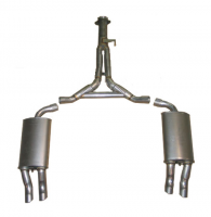 EXHAUST SYSTEM-ALUMINIZED-CAT BACK-DUAL MUFFLER-86-90 (#E20050) EXHAUST SYSTEM-ALUMINIZED-CAT BACK-DUAL MUFFLER-86-90 (#E20050)