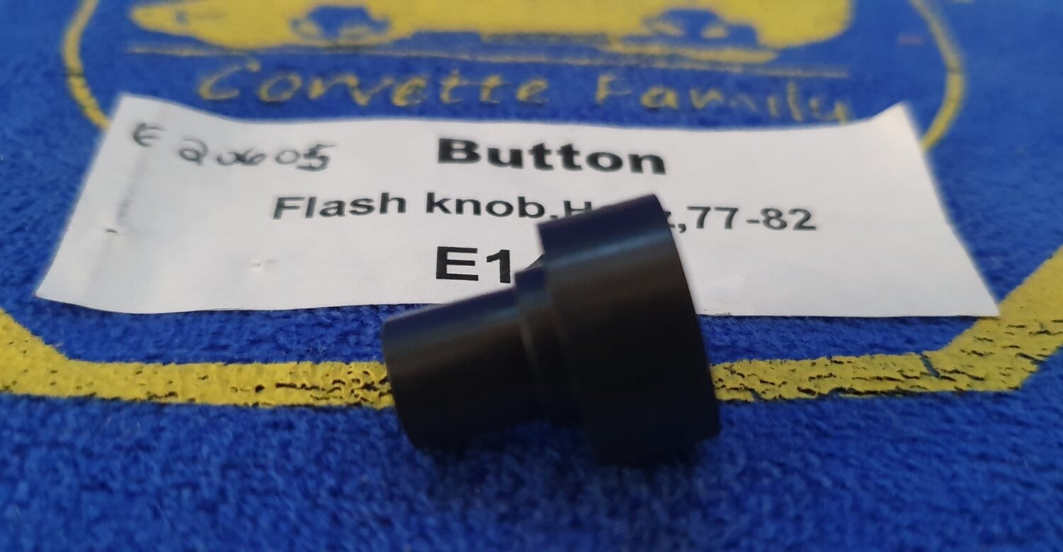 BUTTON-FLASHER KNOB-TRAFFIC HAZARD-77-82 (#E14712) 4D3