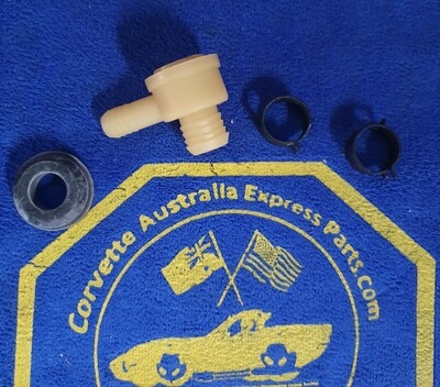 VALVE-POWER BRAKE BOOSTER CHECK-EXACT ORIGINAL-WITH CLAMPS &amp; GROMMETS-64-82 (#E2580A) 5AA4