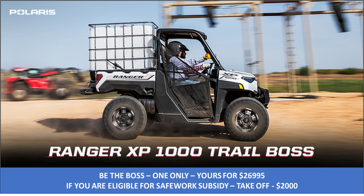 POLARIS RANGER XP® 1000 TRAIL BOSS ONE ONLY BE QUICK