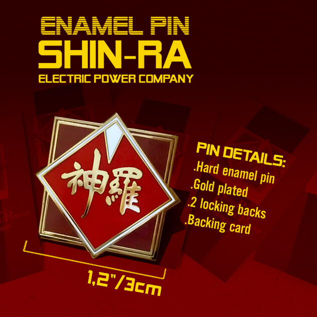 SHINRA COMPANY ENAMEL PIN (FINAL FANTASY VII)