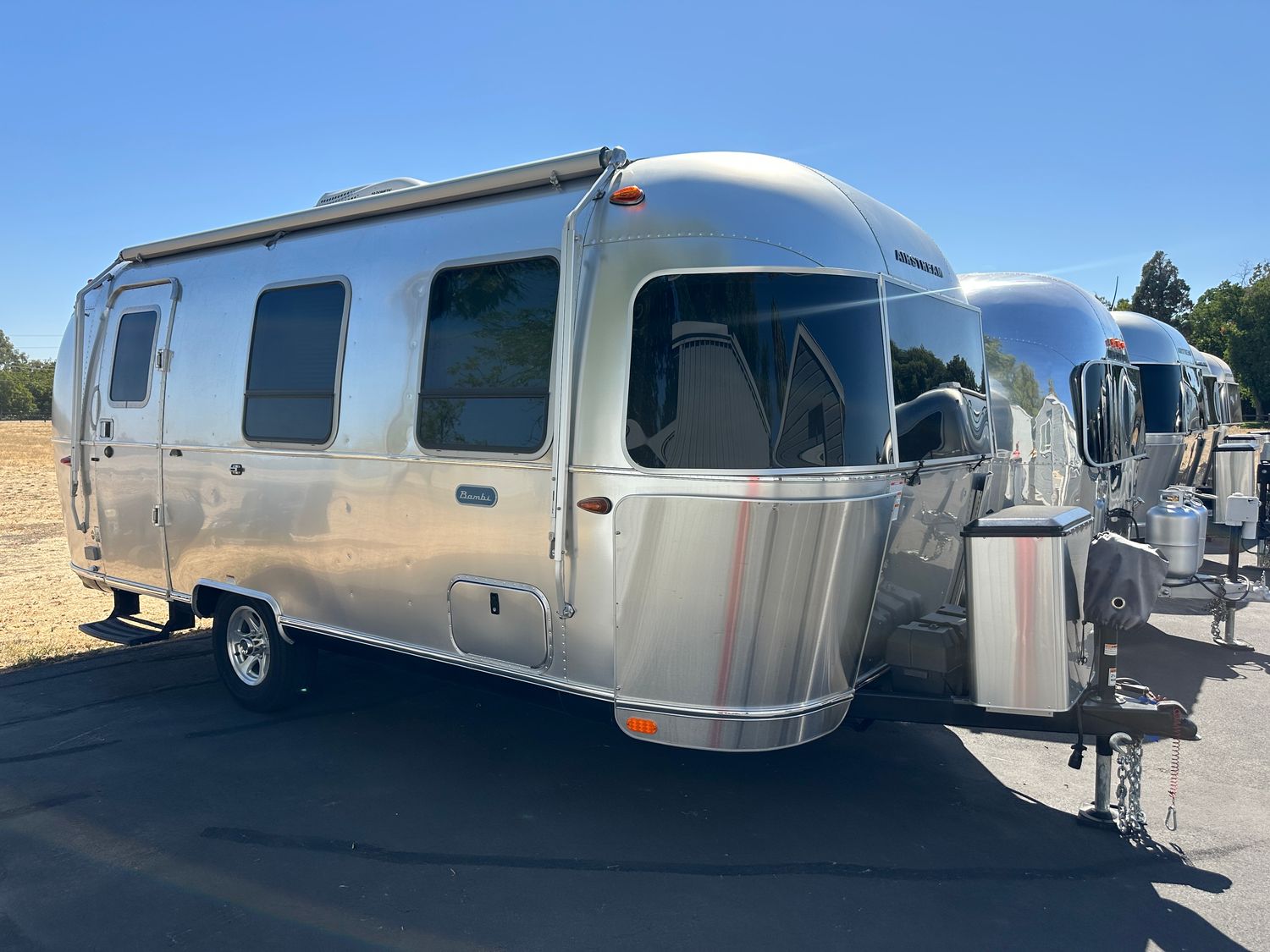 2021 Airstream Bambi 22FB with solar, lithium, rock guards