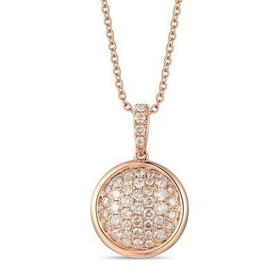 14K Strawberry Gold® Pendant with Nude Diamonds™ 5/8 cts.