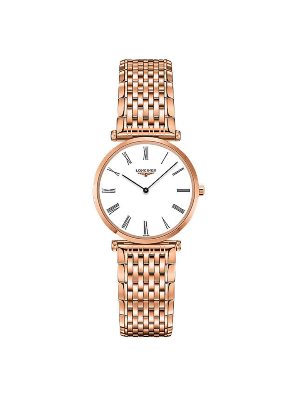 Longines Ladies La Grande Classique Bracelet Strap Watch, Rose Gold/White