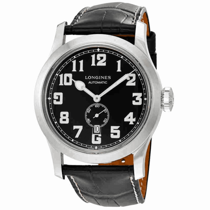Heritage Miltary Automatic Black Leather Men's Watch Heritage Miltary Automatic Black Leather Men's Watch