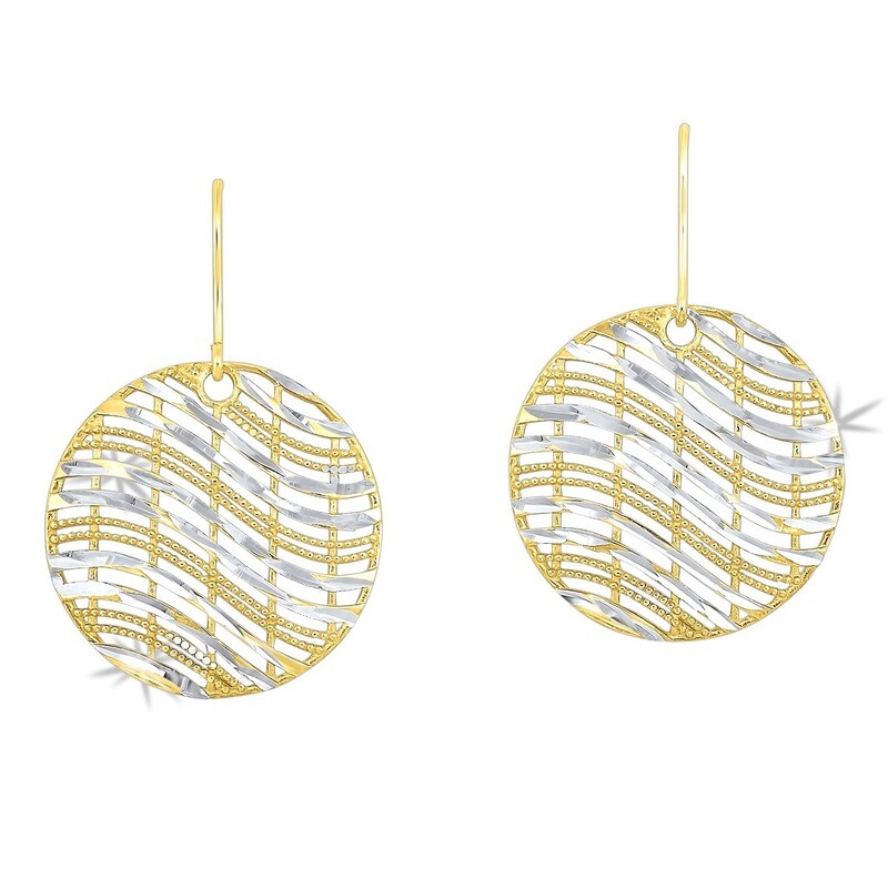 Silver Earring with 24K Gold overlay Silver Earring with 24K Gold overlay