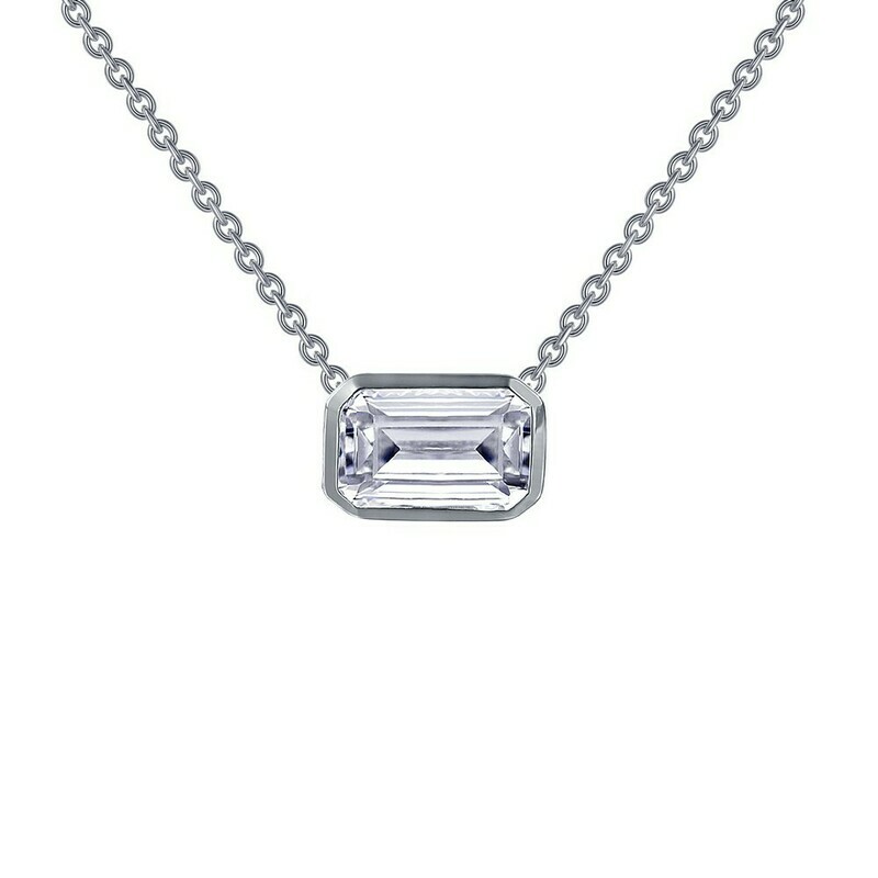 Monte Carlo Bezel-Set Emerald Necklace