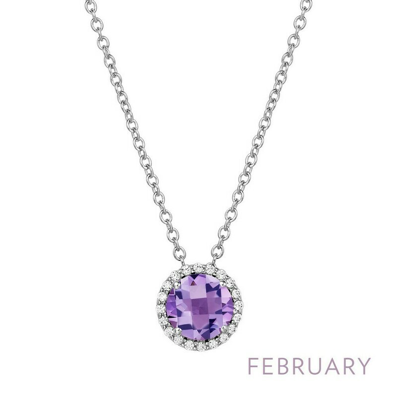 Birthstone Necklace-February