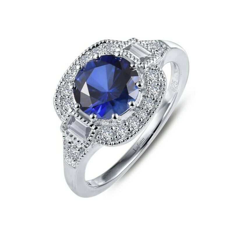 Vintage Baguette and Sapphire Ring