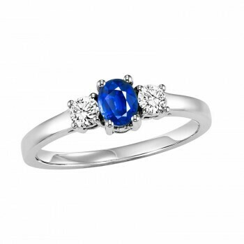 14K White Gold Prong Sapphire Ring (1/4 ct. tw.)