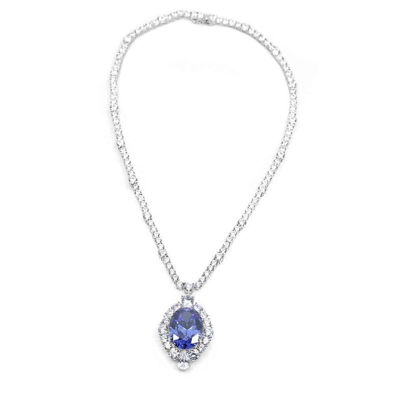 Victoria 41 Necklace in Sapphire Blue