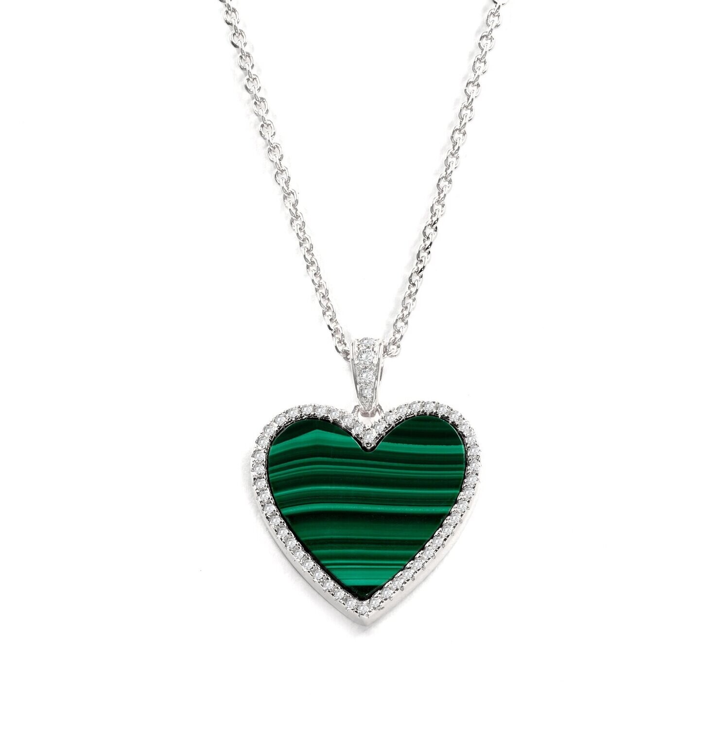House of Cards Necklace in Malachite