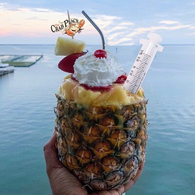 Boozy Crabbers Sunset Pineapple
