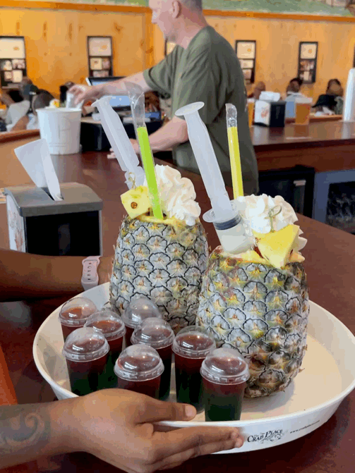 Boozy Sunset Pineapple +  (2) Jello Shots Voucher