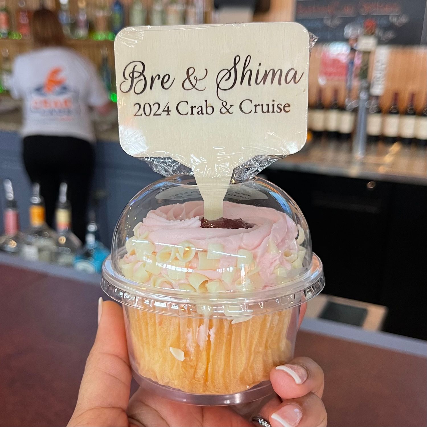 Custom Engraved Message Cupcake