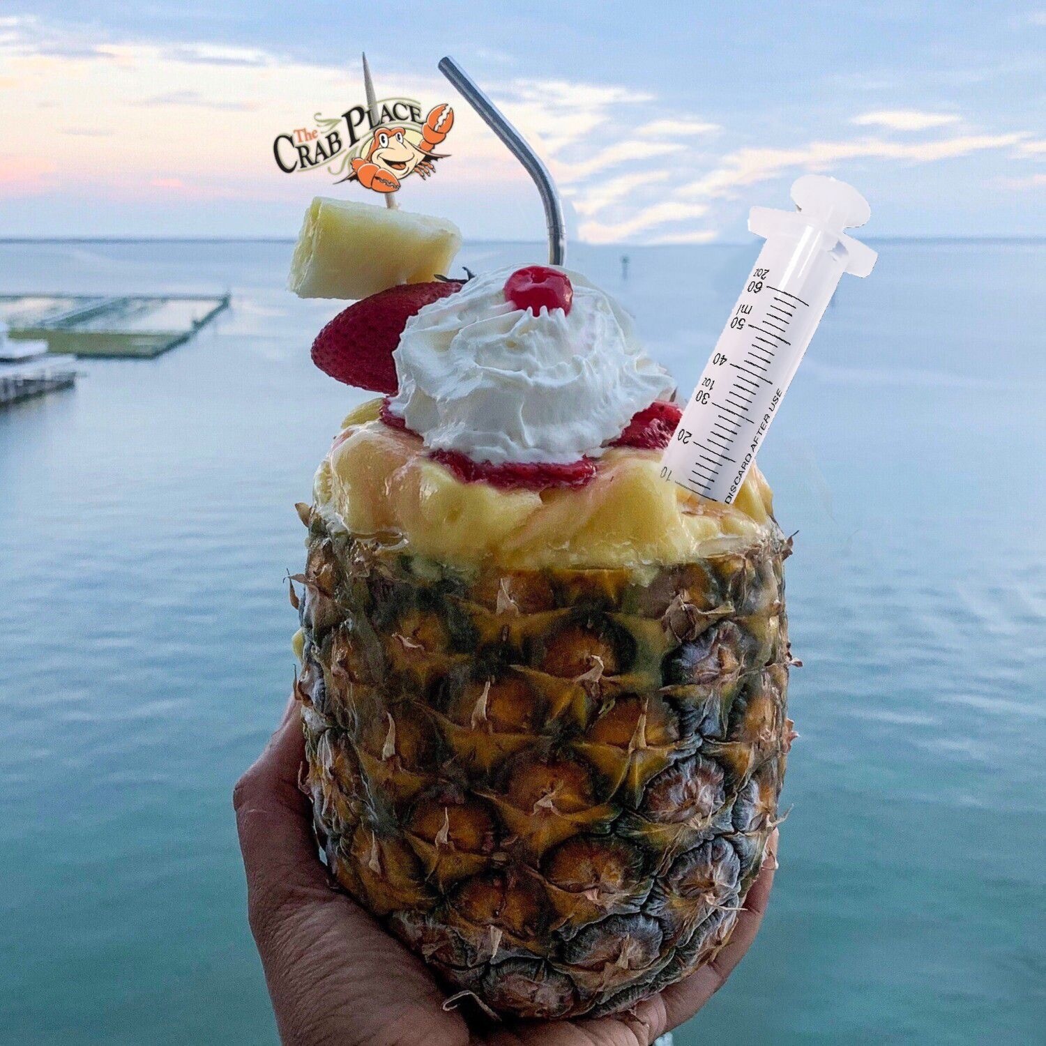 Boozy Sunset Pineapple + Bonus Virgin To-Go Drink Combo