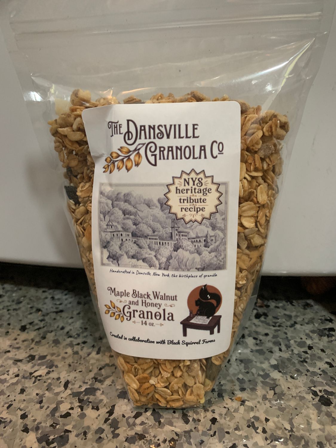Maple Black Walnut and Honey Granola