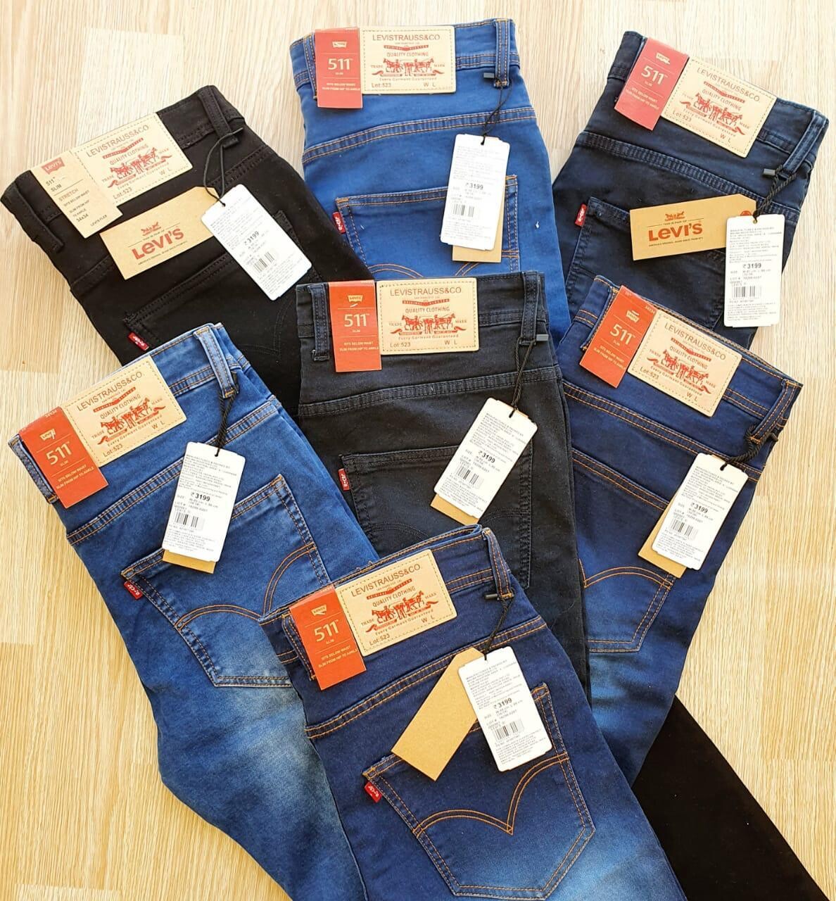 LEVI'S..511 NITTED *HEAVY ..DOBBY..PEACH DOUBLE COUNT SUPER LYCRA 13. 5  ONZS HEAVY JEANS -44 PC