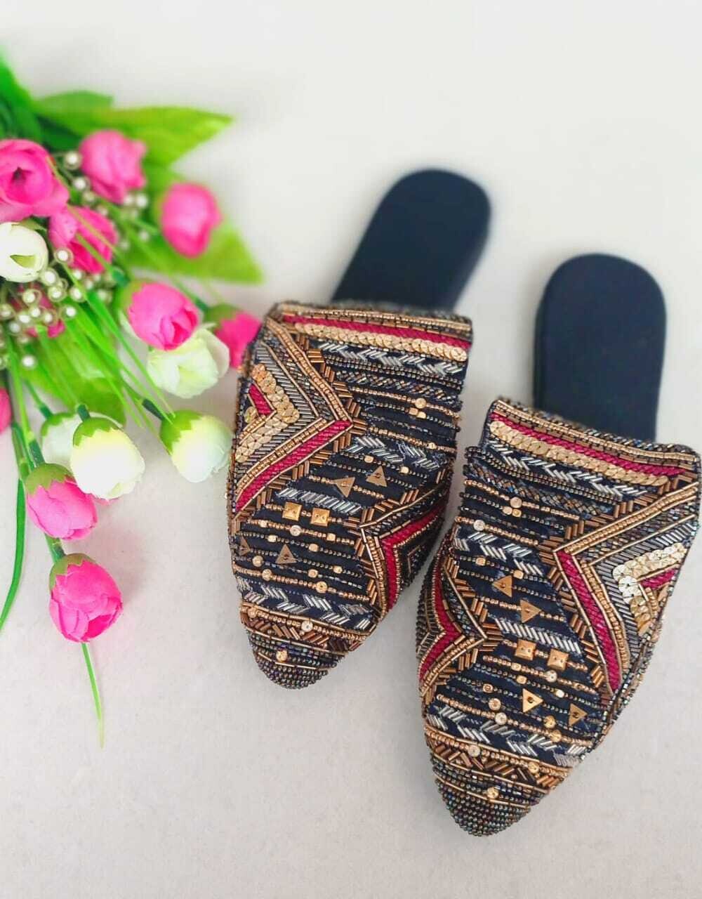Newly Launched Embroidered Mules -25 pairs