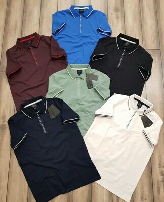 ​Armani Exchange Bio With Silicon Washed Premium Men’s Polo T-Shirts - 52 pc