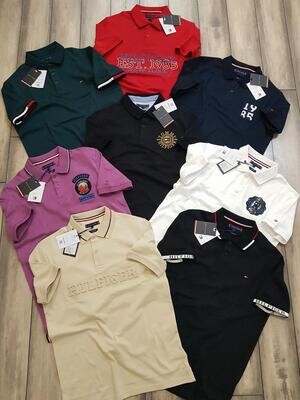 Tommy INTERLOCK LYCRA FABRIC Bio With Silicon Washed Very high quality polo -68 PC