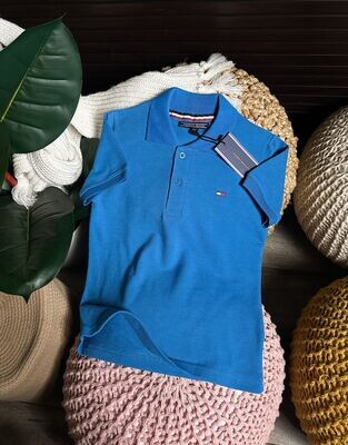 ​TOMMY HILFIGER Silicon washed Combed Cotton pique Kids Premium POLO - 46 PC