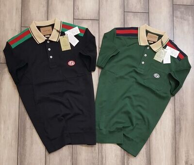 Gucci INTERLOCK FABRIC BIO WITH SILICON WASHED VERY HIGH QUALITY POLO - 36 PC