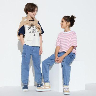 BRANDED DENIM KIDS CARGO JOGGERS -52 PC