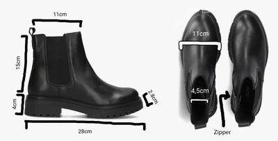 Ladies Black Leather Boots (Sample) FW131LF001