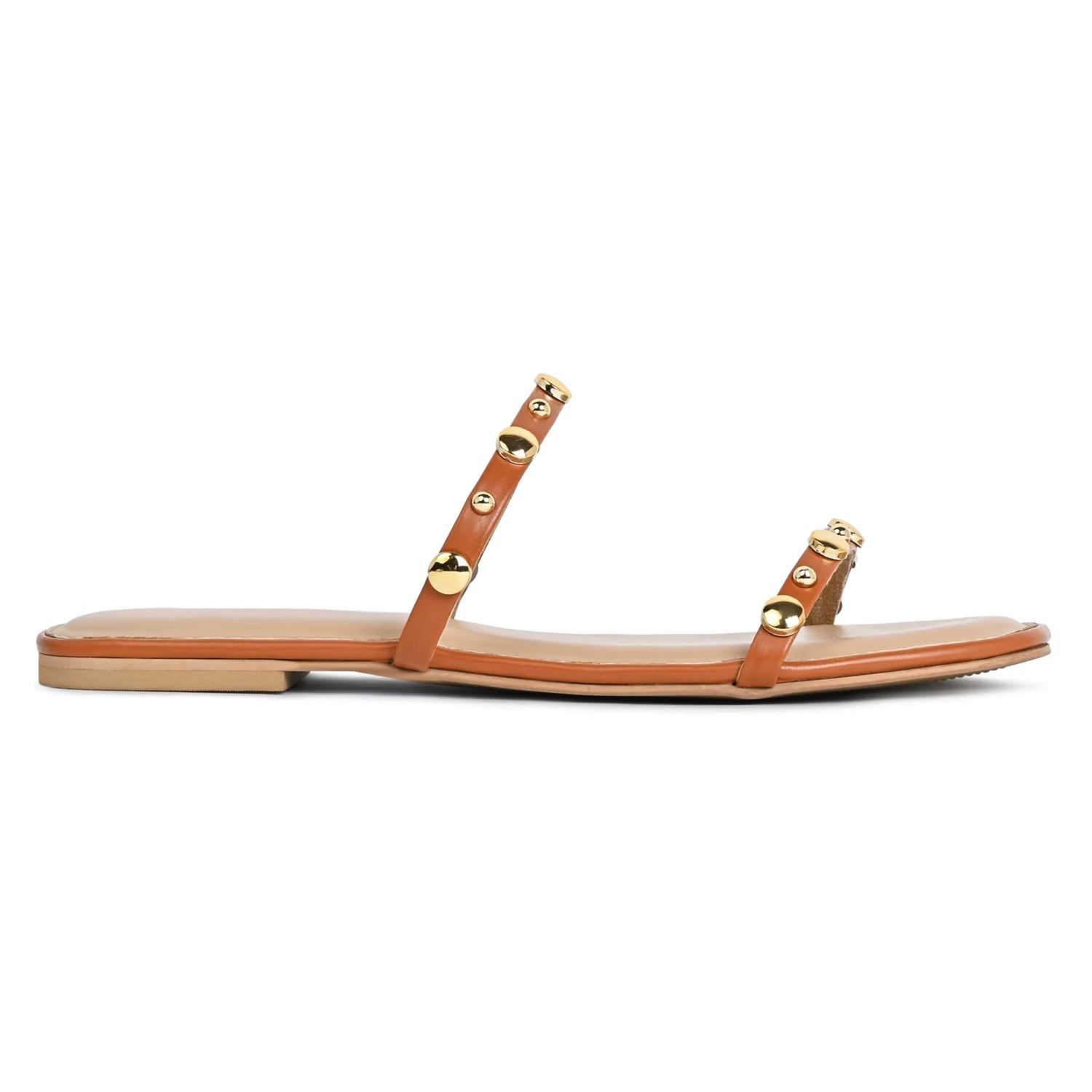 casual women shoes with simple metal bead - 48 pair