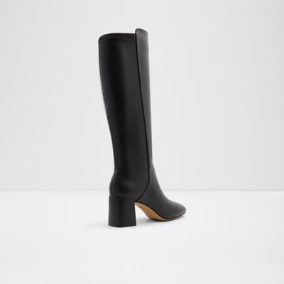 Black Long Pumps Knee-Length Boots for women-48 pair