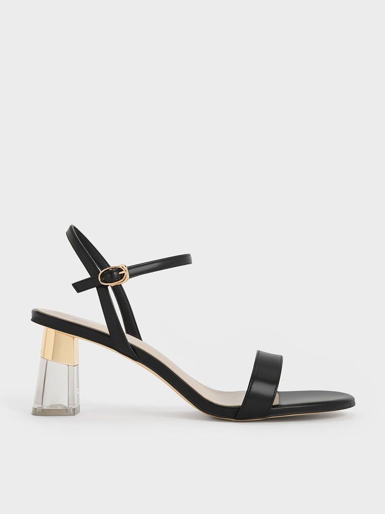Women square toe transparent High heel - 48 PAIR