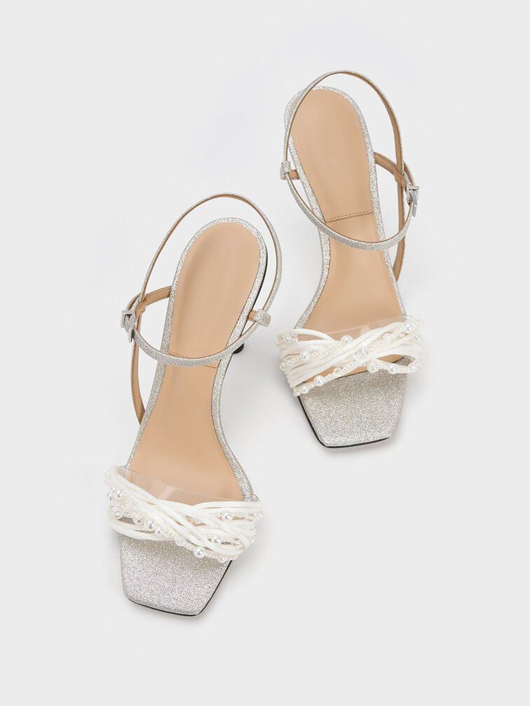 Women&#39;s Ankle Strap Glitter Sandals - 48 PAIR