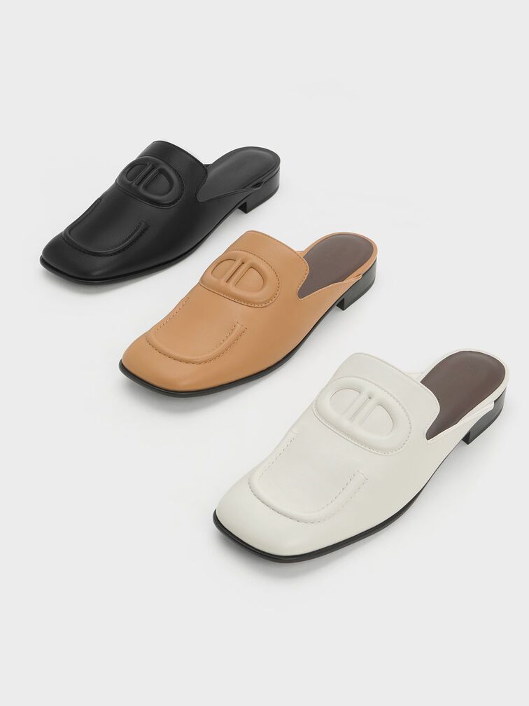 Premium Leather Simple Office Mules - 48 PAIR