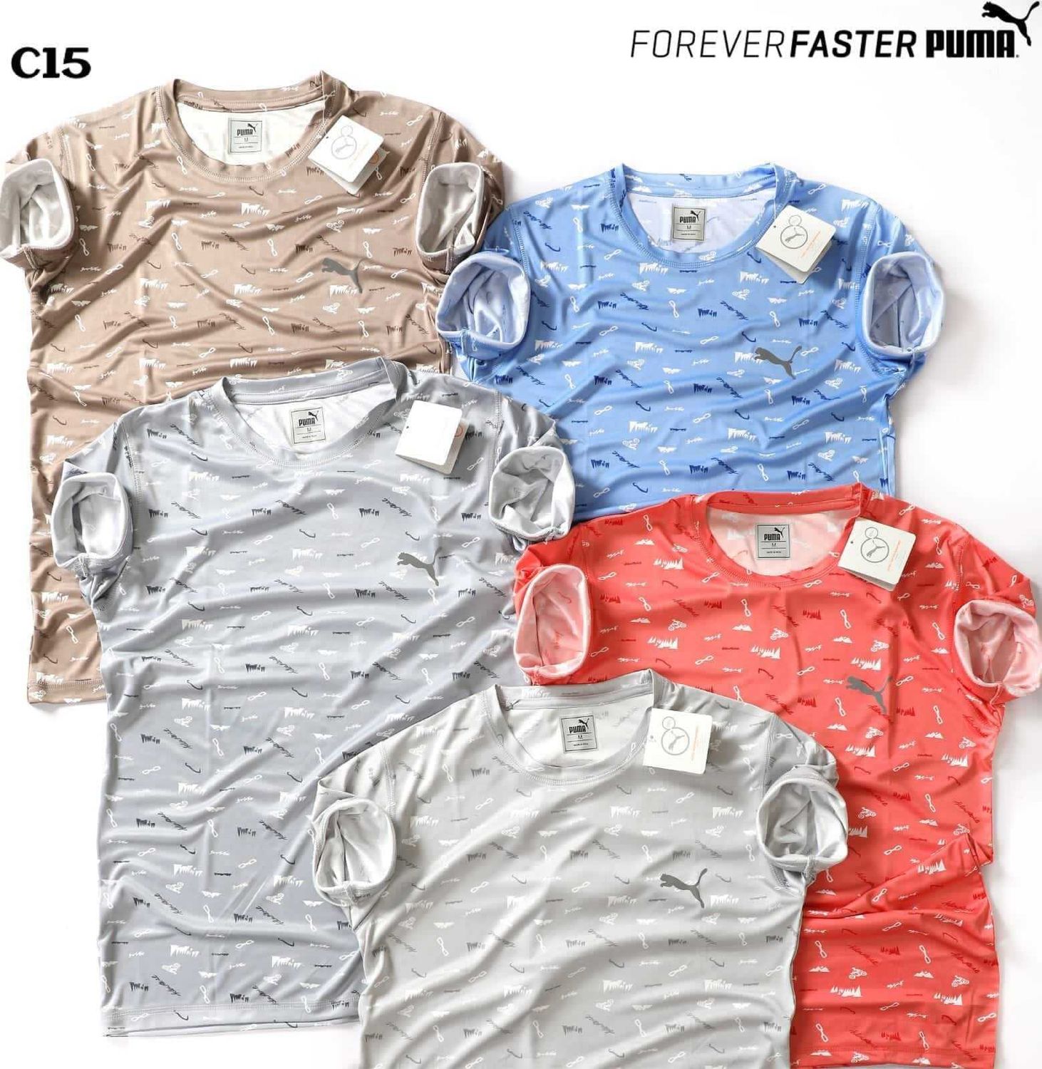 PUMA MEN&#39;S Dry Fit FANCY T-SHIRT -45 pc