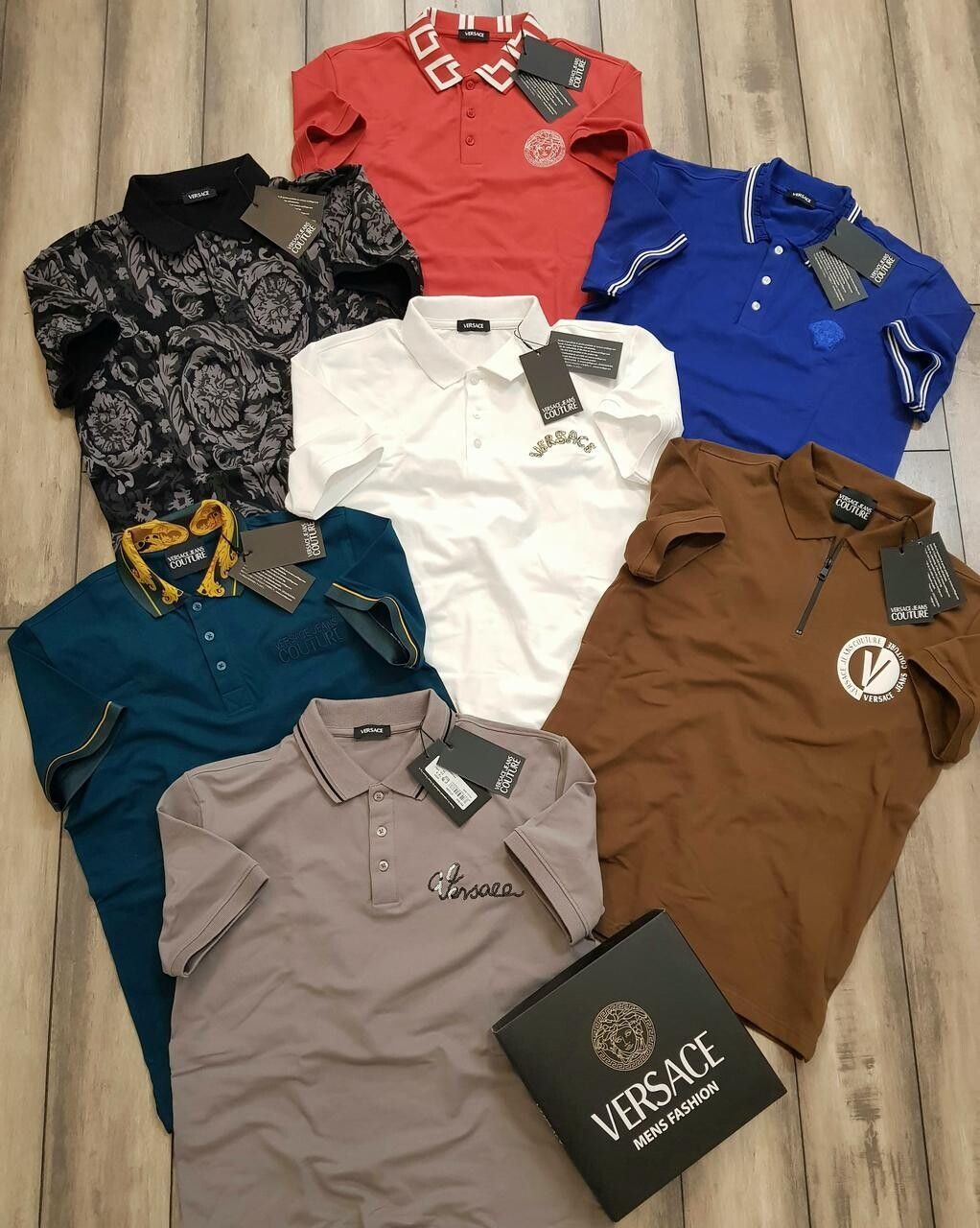 Versace Premium Half Sleeve Men’s Polo T-Shirts - 53 PC