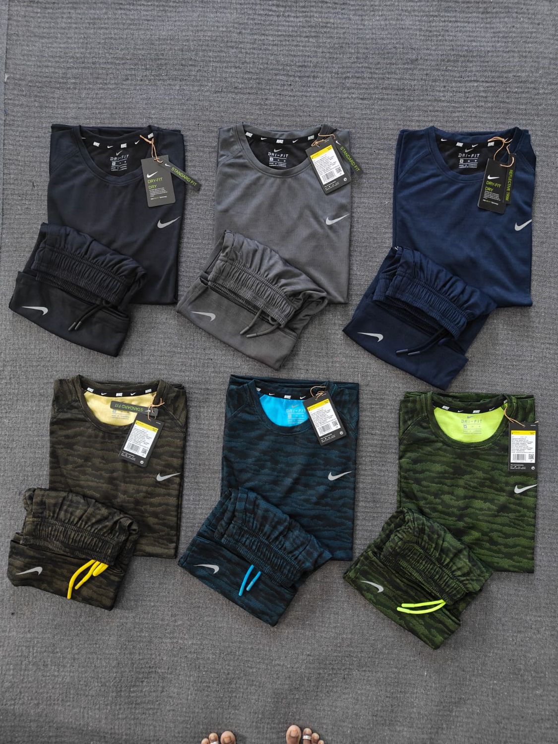 Nike Premium Quality Round Neck T-shirt &amp; Shorts Men&#39;s Co-ord Set - 28 Set