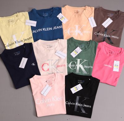 CALVIN KLEIN Premium Quality Women&#39;s Casual Wear Supima Cotton Round Neck Half Sleeve Women&#39;s T-shirt - 46 Pc
