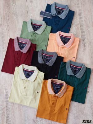 ​Tommy Hilfiger Premium Quality Boys Kids Half Sleeve Polo shirt - 70 Pc