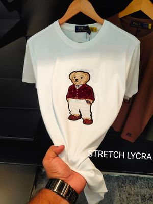 RL POLO ( Teddy ) Premium Quality Round Neck Half Sleeve Men&#39;s T-shirt - 44 Pc