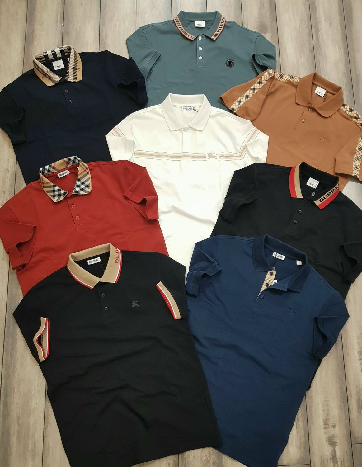 Burberry Premium ​LYCRA PIQUE POLOS -60pc