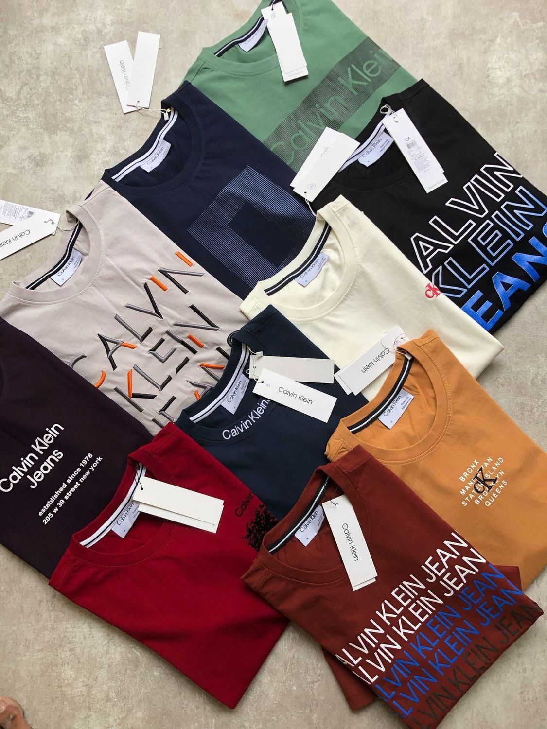 ​Calvin Klein Premium Quality crew Neck Half Sleeve Men&#39;s T-shirt  - 75 Pc