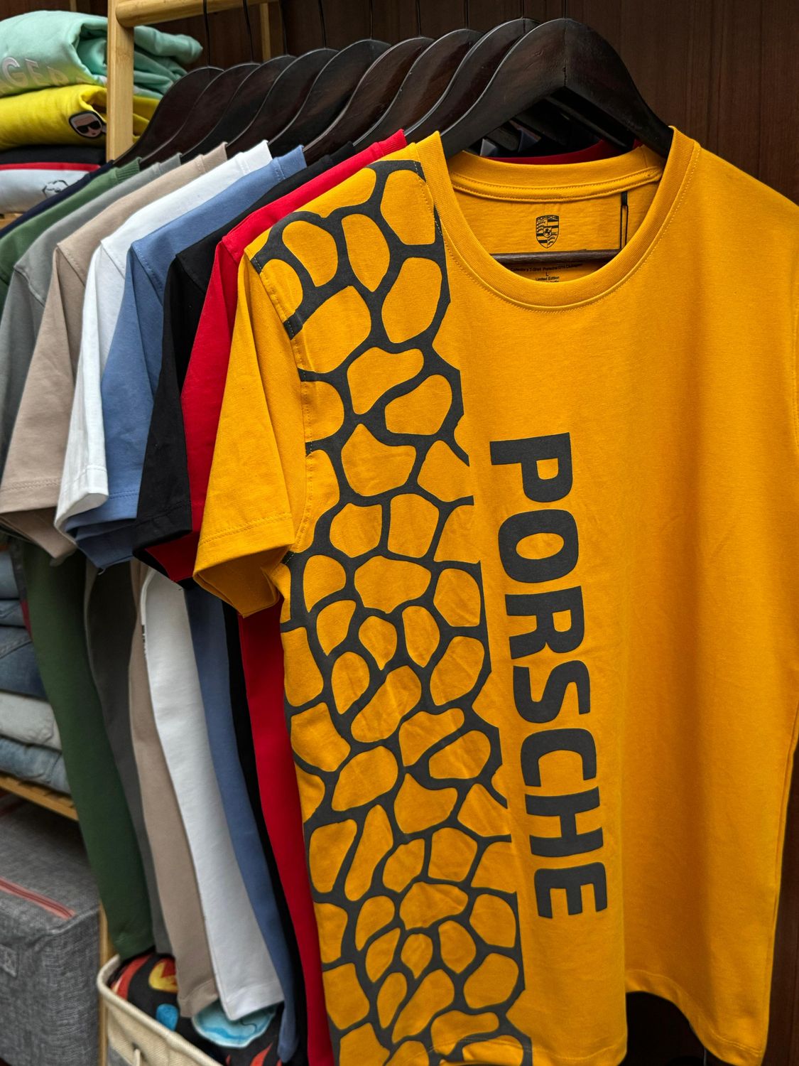 ​PORSCHE Premium Quality Cotton Crew Neck Half Sleeve Men&#39;s T-shirt - 40 Pc