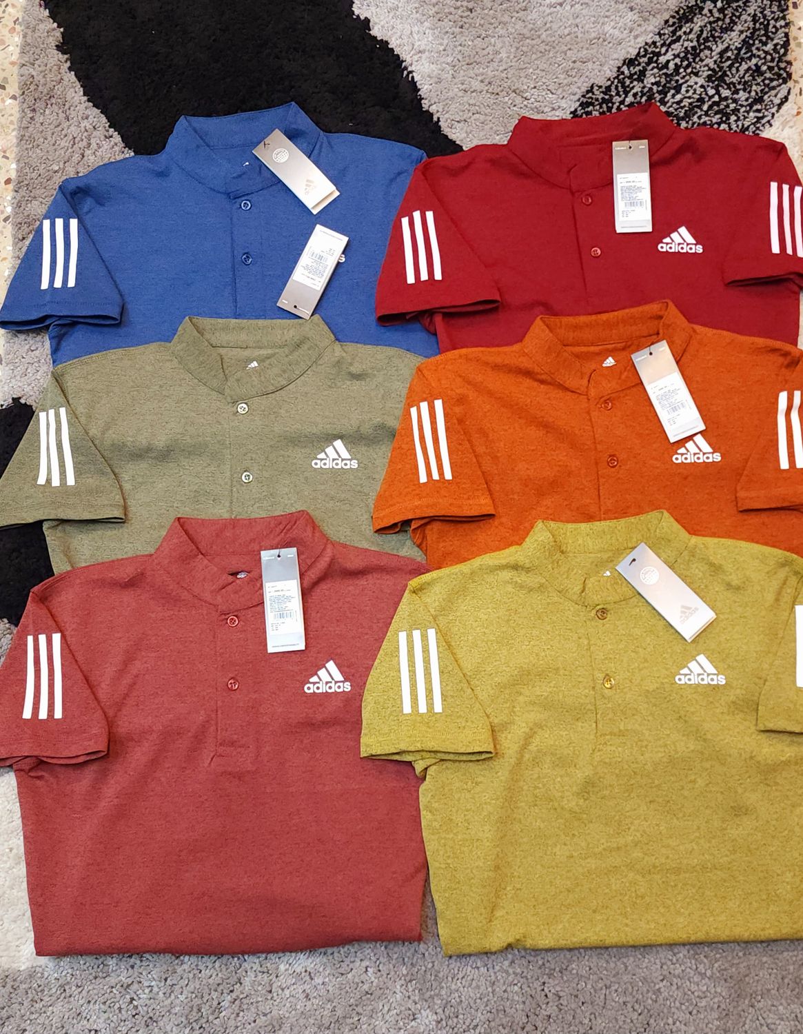 ADIDAS Premium Quality Helli Neck Half Sleeve Men&#39;s T-shirt - 52 Pc