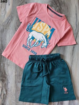 US POLO Premium Quality Kids Boys &amp; Girls t-shirt &amp; Shorts Set - 41 Pc
