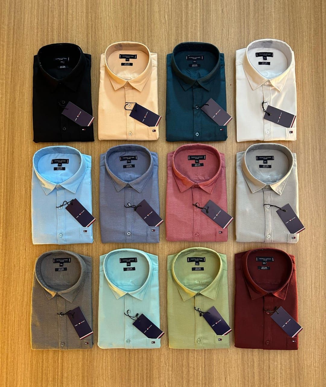 Tommy big size Premium Quality Men&#39;s Full Sleeve Men&#39;s plain shirt - 64 Pc