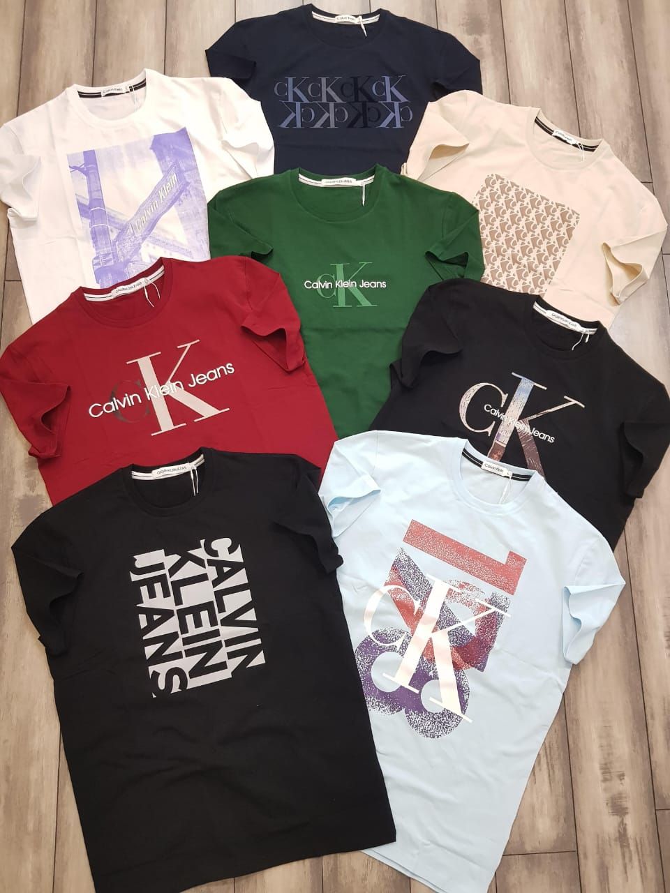 ​Calvin Klein Premium Quality Cotton Round Neck Half Sleeve Men&#39;s T-shirt - 68 Pc